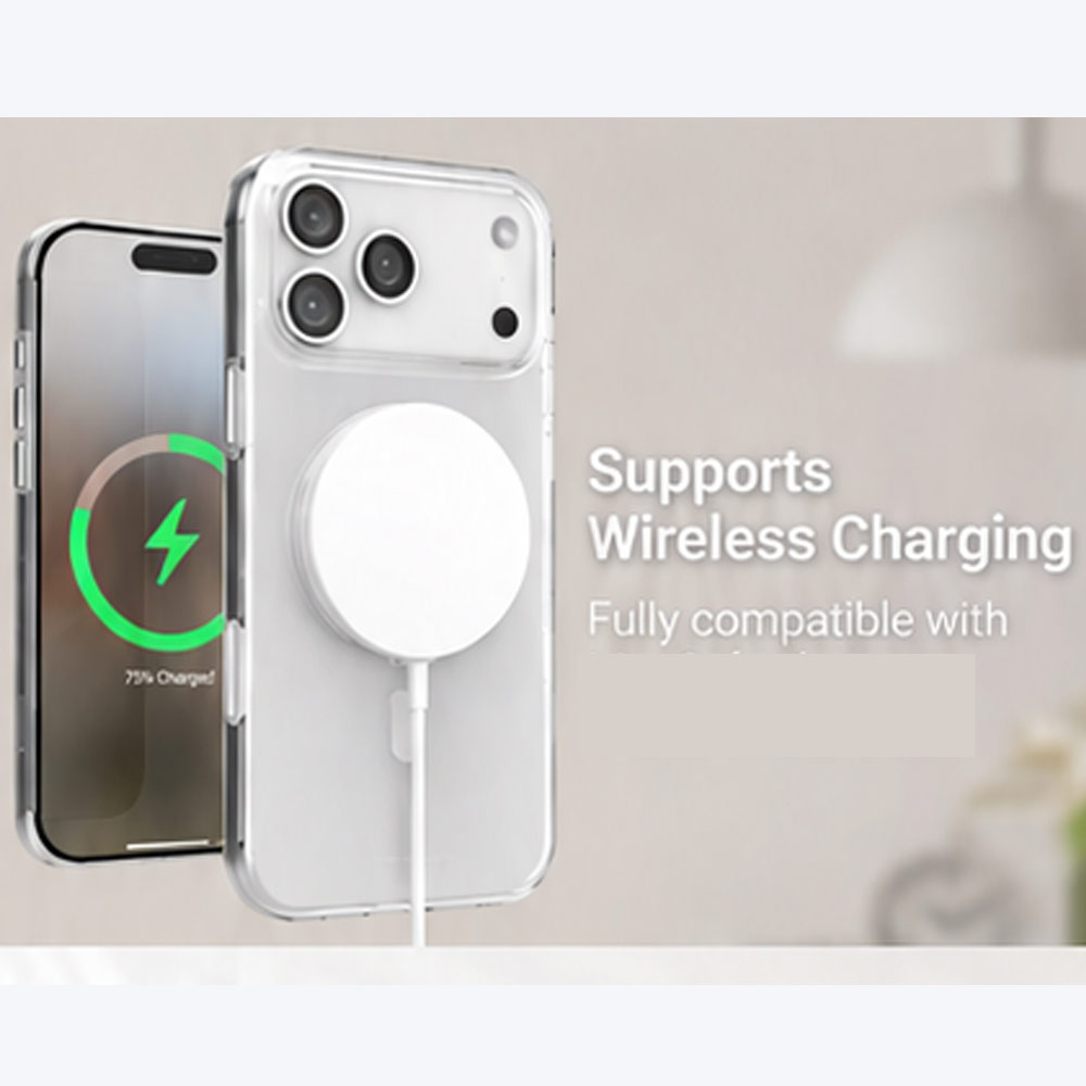 Picture of Apple iPhone 18 Pro Case | Power Support Air Jacket Mag Lightweight Thin MagSafe Case for iPhone 18 Pro | iPhone 17 Pro - Clear
