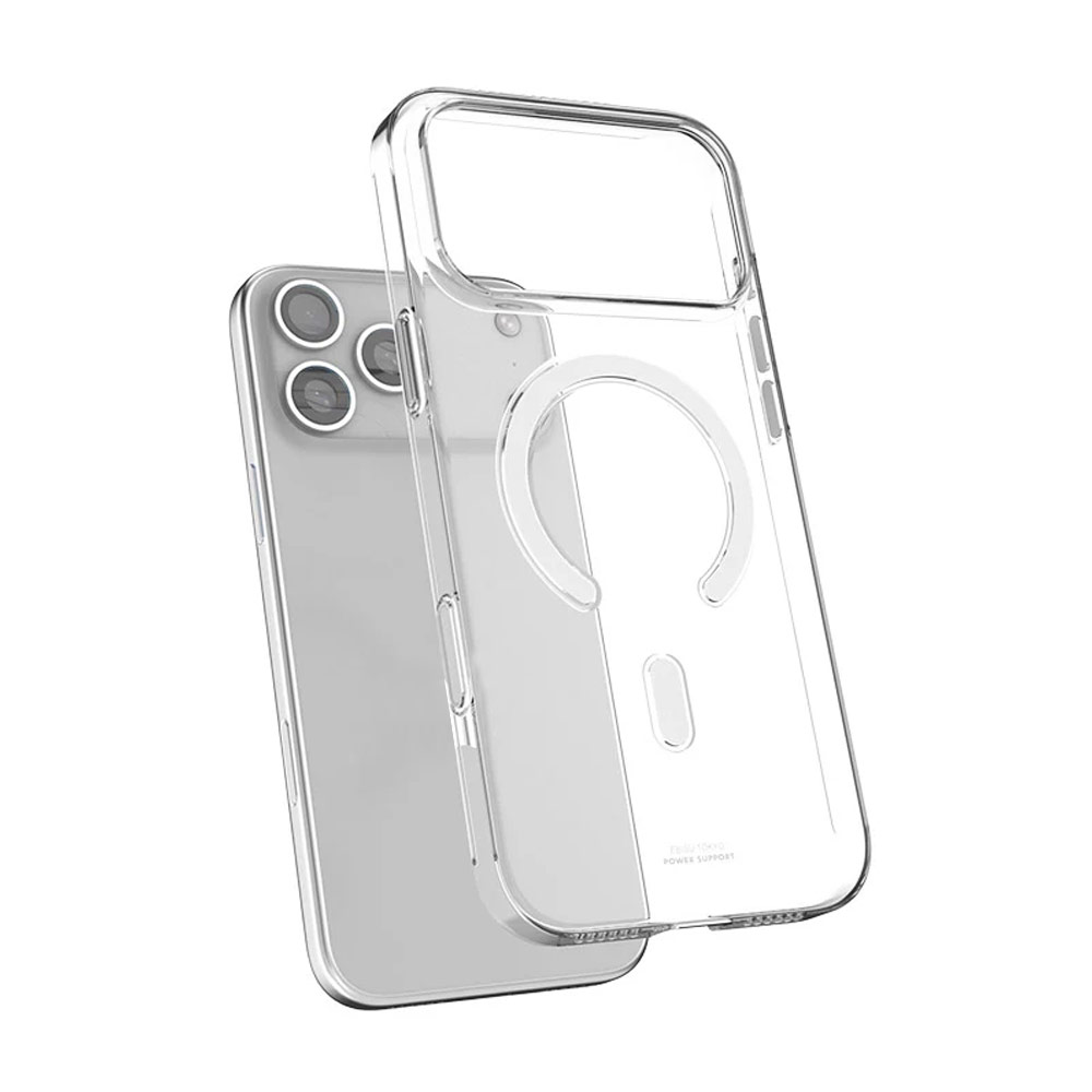 Picture of Apple iPhone 18 Pro Case | Power Support Air Jacket Mag Lightweight Thin MagSafe Case for iPhone 18 Pro | iPhone 17 Pro - Clear