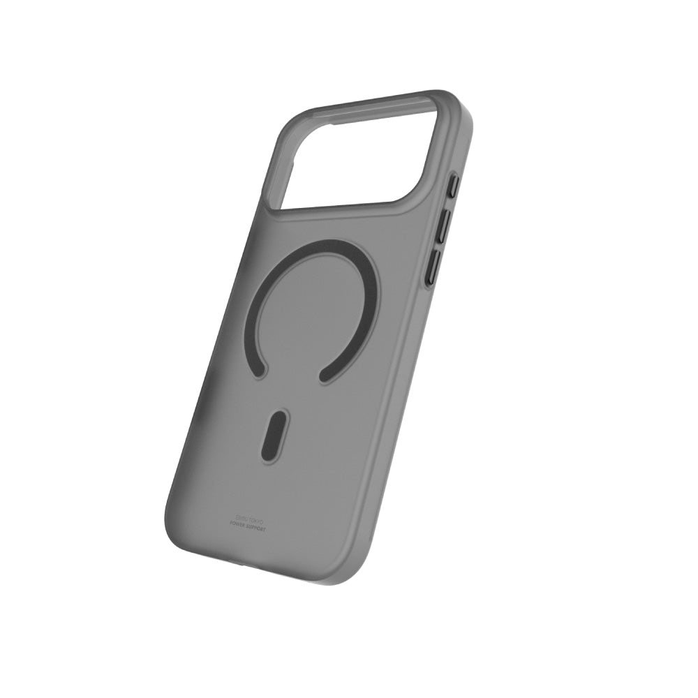 Picture of Apple iPhone 18 Pro Case | Power Support Air Jacket Mag Lightweight Thin MagSafe Case for iPhone 18 Pro iPhone 17 Pro - Smoke Matte