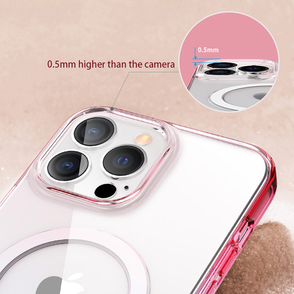 Picture of Apple iPhone 13 Pro Max 6.7 Case | Red Design Selected Cool Trendy Series Magnetic Magsafe Compatible Case for Apple iPhone 13 Pro Max 6.7 (Gradient Pink Blue)