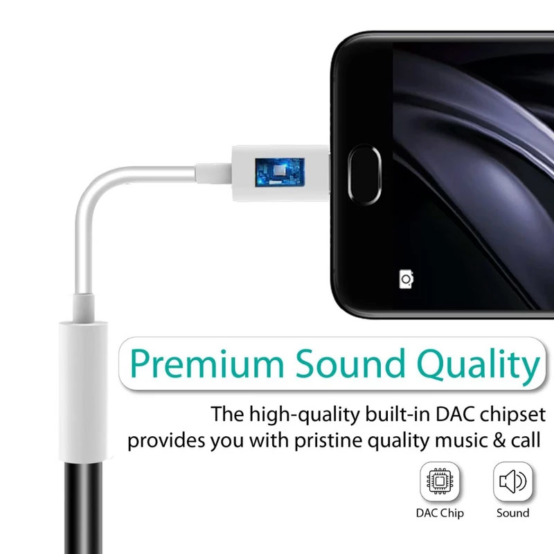 Picture of Promate USB-C to 3.5 mm Headphone Jack Adapter, Type C to 3.5mm Female Aux Audio Cable with HD Sound for Google Pixel 2 3 XL Samsung Huawei Moto OnePlus HTC Xiaomi AUXLink-C for Galaxy S23 Ultra