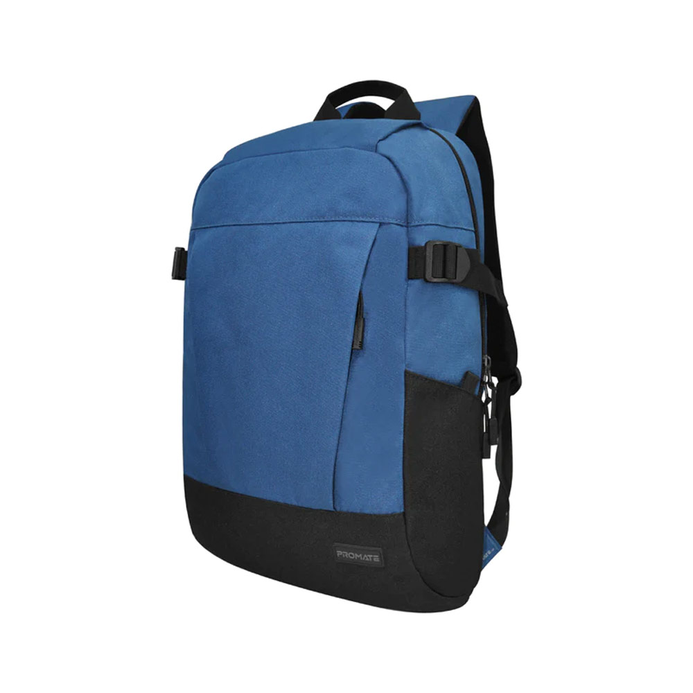 Picture of Promate Birger ComfortStyle Laptop Backpack with Large Compartments for Laptop up to 15.6" inches (Blue)