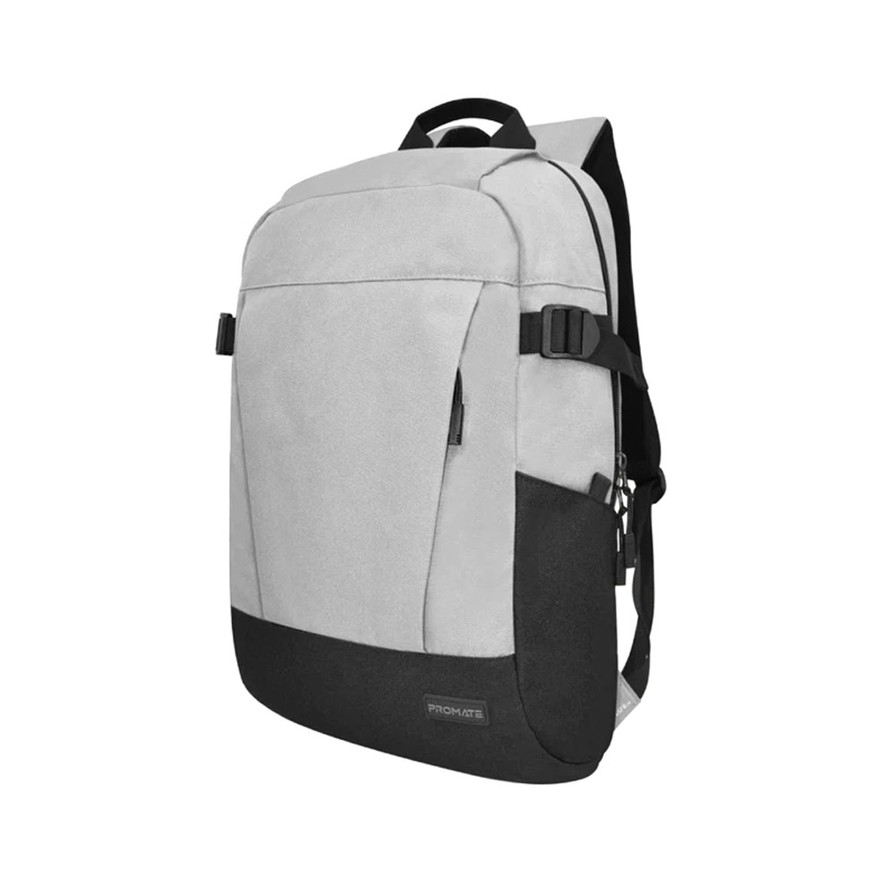 Picture of Promate Birger ComfortStyle Laptop Backpack with Large Compartments for Laptop up to 15.6" inches (Grey)