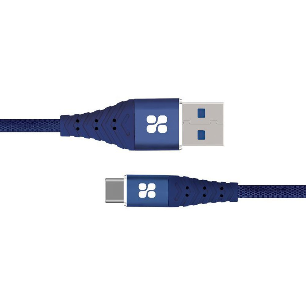 Picture of Promate USB-C™ Cable 3A Fast Charging Heavy Duty Fast Sync Charge 1.2 Meter USB-A to Type C Cable Nervelink-C (Blue)