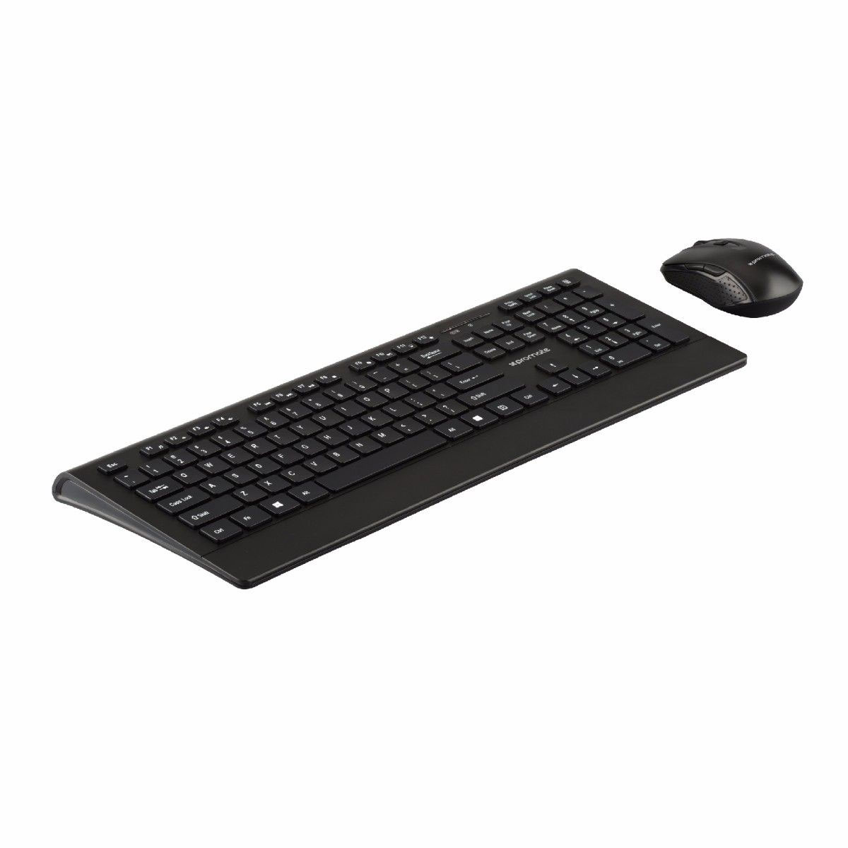 Picture of Promate Wireless Keyboard and Mouse Ergonomic Ultra-Slim 2.4GHz Cordless Combo Keyboard and 5 Button DPI Mouse with Wrist Rest Panel and Auto-Sleep Function for Desktop PC Windows iOS ProCombo-4