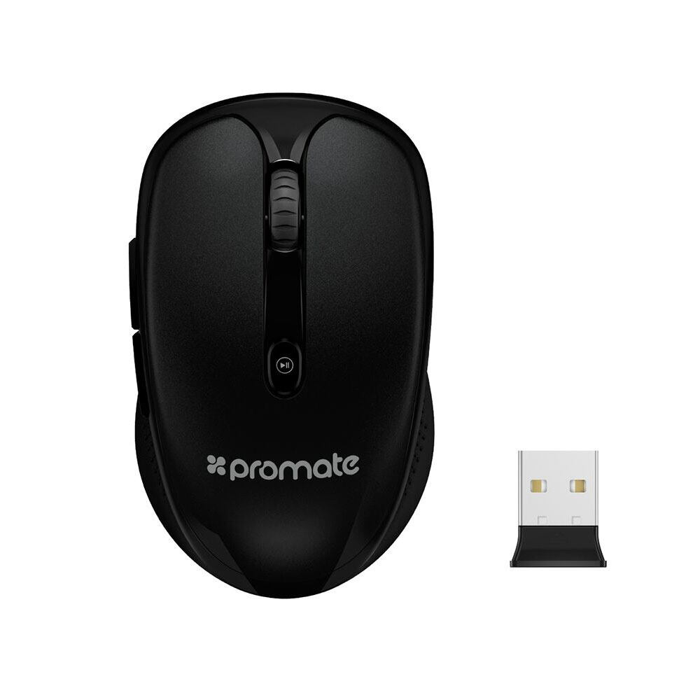 Picture of Promate Clix-4 Wireless Mouse 2.4Ghz Ergonomic Wireless Optical Mouse 20m Working Range for PC Laptop Tablet Mac