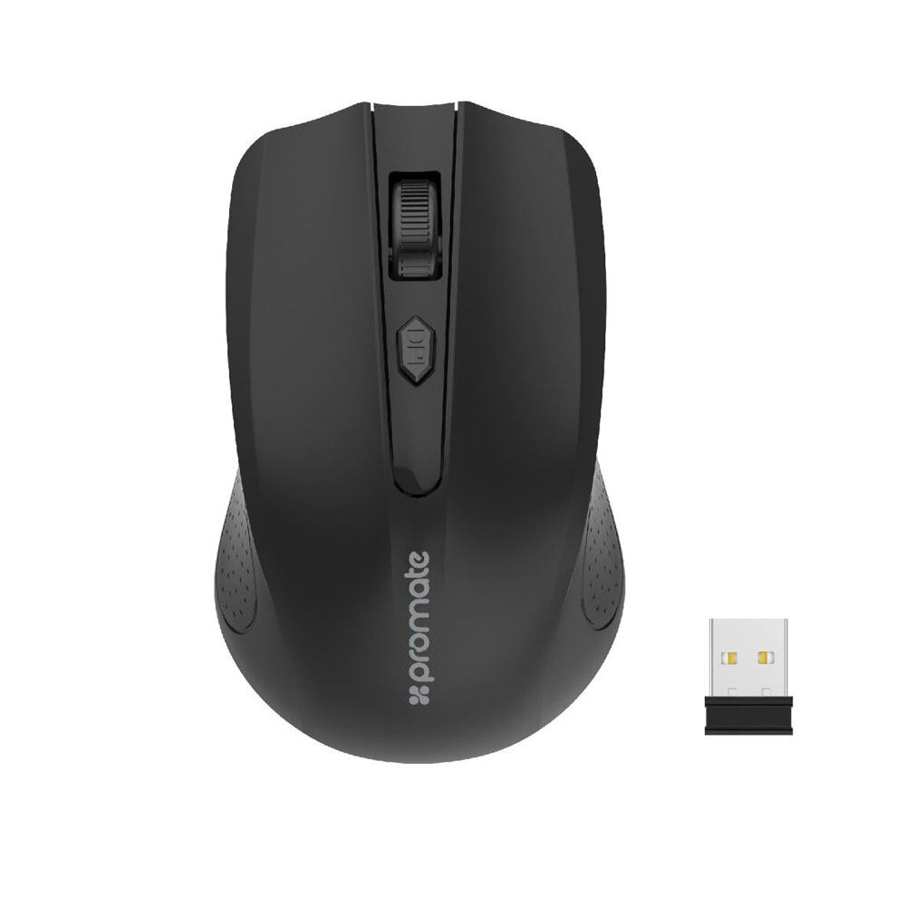 Picture of Promate Clix-8 Wireless Mouse 2.4Ghz Ergonomic Wireless Optical Mouse with 3 Adjustable DPI Level Auto Sleep Function 4 Buttons and 10m Working Range for PC Laptop Tablet Mac