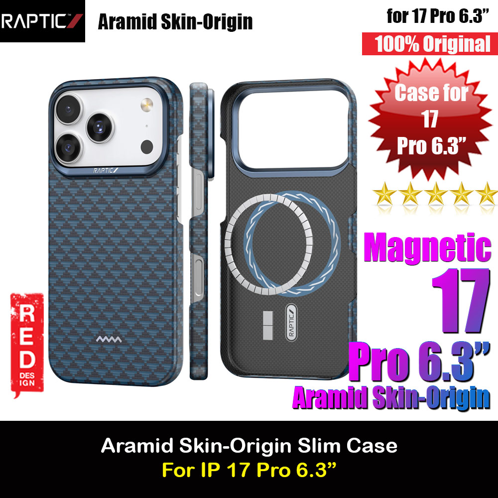 Picture of Raptic Aramid Fibre Origin Lightweight Ultra Slim Case with Magsafe for iPhone 17 Pro 6.3 (Profound) Apple iPhone 17 Pro 6.3- Apple iPhone 17 Pro 6.3 Cases, Apple iPhone 17 Pro 6.3 Covers, iPad Cases and a wide selection of Apple iPhone 17 Pro 6.3 Accessories in Malaysia, Sabah, Sarawak and Singapore 