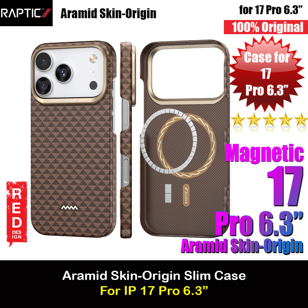 Picture of Raptic Aramid Fibre Origin Lightweight Ultra Slim Case with Magsafe for iPhone 17 Pro 6.3 (Humble) Apple iPhone 17 Pro 6.3- Apple iPhone 17 Pro 6.3 Cases, Apple iPhone 17 Pro 6.3 Covers, iPad Cases and a wide selection of Apple iPhone 17 Pro 6.3 Accessories in Malaysia, Sabah, Sarawak and Singapore 
