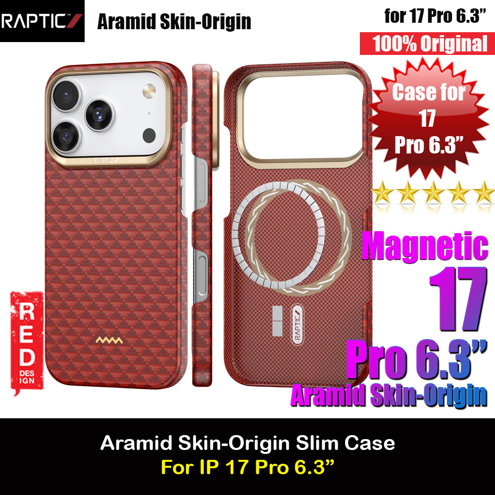 Picture of Raptic Aramid Fibre Origin Lightweight Ultra Slim Case with Magsafe for iPhone 17 Pro 6.3 (Oriental) Apple iPhone 17 Pro 6.3- Apple iPhone 17 Pro 6.3 Cases, Apple iPhone 17 Pro 6.3 Covers, iPad Cases and a wide selection of Apple iPhone 17 Pro 6.3 Accessories in Malaysia, Sabah, Sarawak and Singapore 