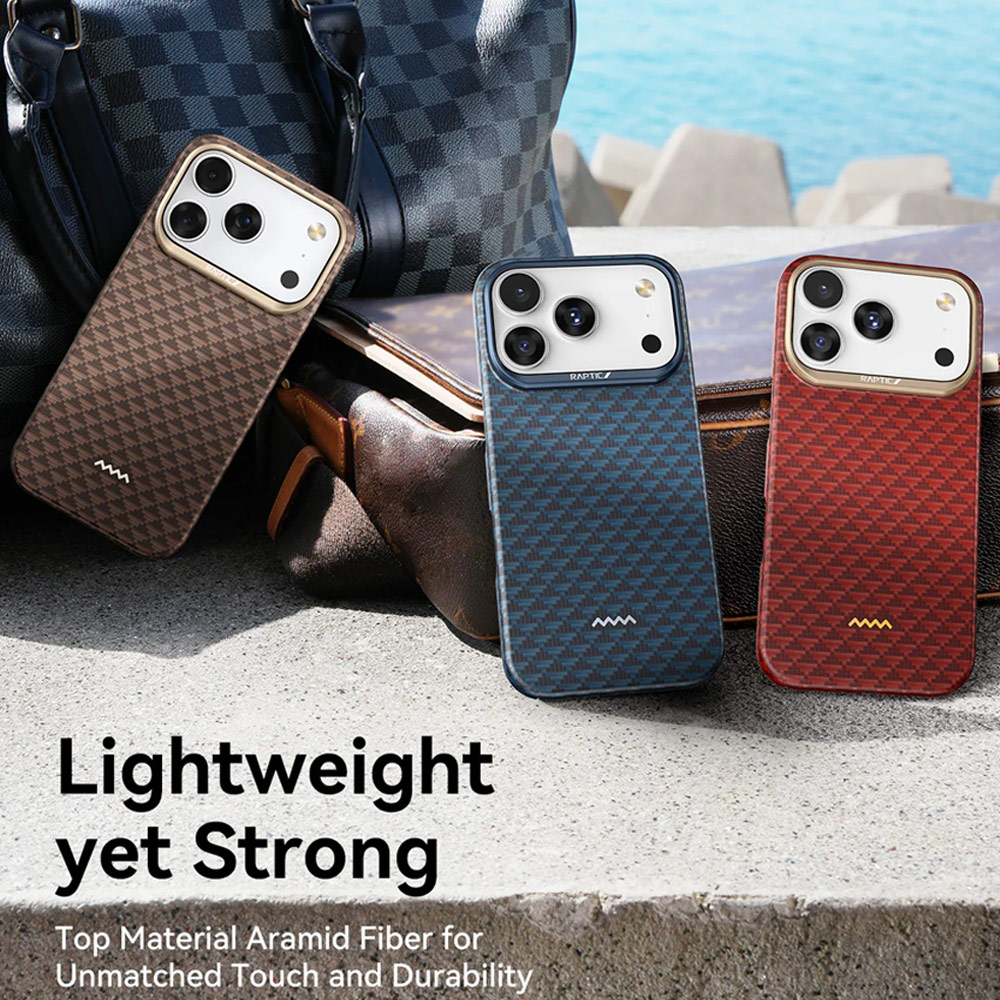 Picture of Apple iPhone 17 Pro 6.3 Case | Raptic Aramid Fibre Origin Lightweight Ultra Slim Case with Magsafe for iPhone 17 Pro 6.3 (Profound)