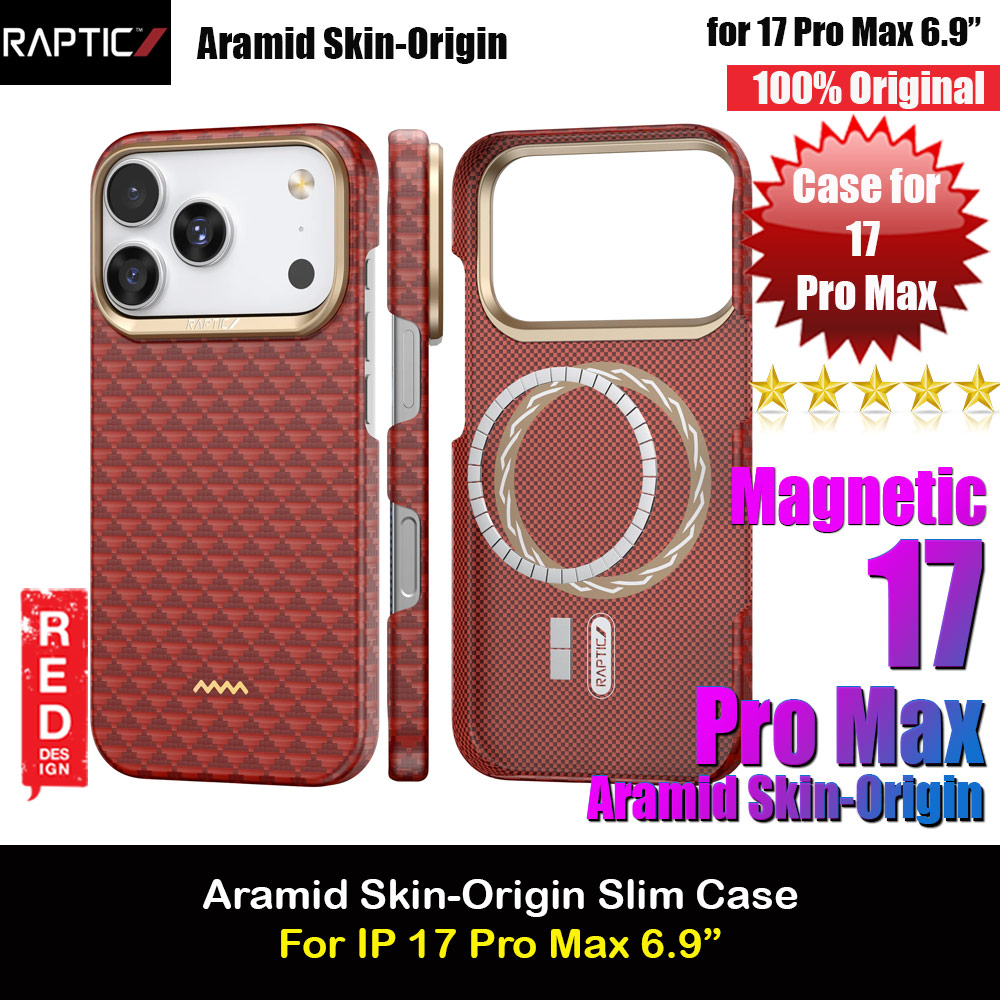 Picture of Raptic Aramid Fibre Origin Lightweight Ultra Slim Case with Magsafe for iPhone 17 Pro Max 6.9 (Oriental) Apple iPhone 17 Pro Max 6.9- Apple iPhone 17 Pro Max 6.9 Cases, Apple iPhone 17 Pro Max 6.9 Covers, iPad Cases and a wide selection of Apple iPhone 17 Pro Max 6.9 Accessories in Malaysia, Sabah, Sarawak and Singapore 