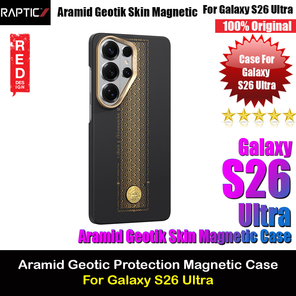Picture of Raptic Aramid Geotic Skin Magnetic Compatible Protection Case for Samsung Galaxy S26 Ultra (Fortune) Samsung Galaxy S26 Ultra- Samsung Galaxy S26 Ultra Cases, Samsung Galaxy S26 Ultra Covers, iPad Cases and a wide selection of Samsung Galaxy S26 Ultra Accessories in Malaysia, Sabah, Sarawak and Singapore 