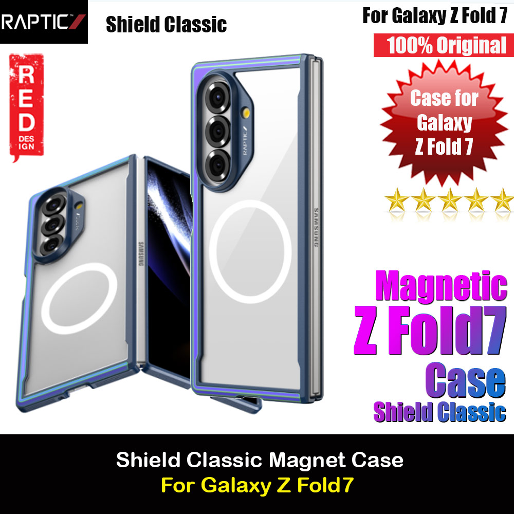 Picture of Raptic Galaxy Z Fold7 Shield Classic Magnetic Compatible Case for Galaxy Z Fold 7 (Iridescent) Samsung Galaxy Z Fold 7- Samsung Galaxy Z Fold 7 Cases, Samsung Galaxy Z Fold 7 Covers, iPad Cases and a wide selection of Samsung Galaxy Z Fold 7 Accessories in Malaysia, Sabah, Sarawak and Singapore 