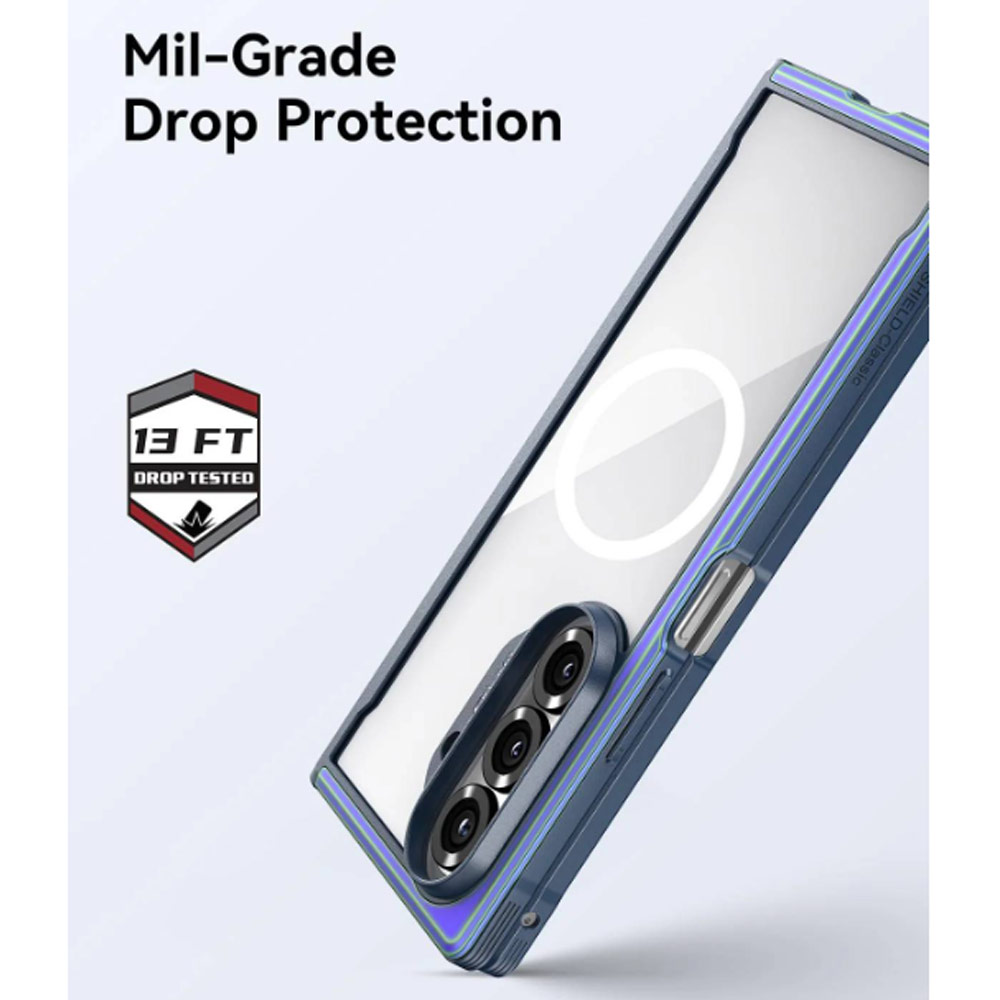 Picture of Samsung Galaxy Z Fold 7 Case | Raptic Galaxy Z Fold7 Shield Classic Magnetic Compatible Case for Galaxy Z Fold 7 (Black)