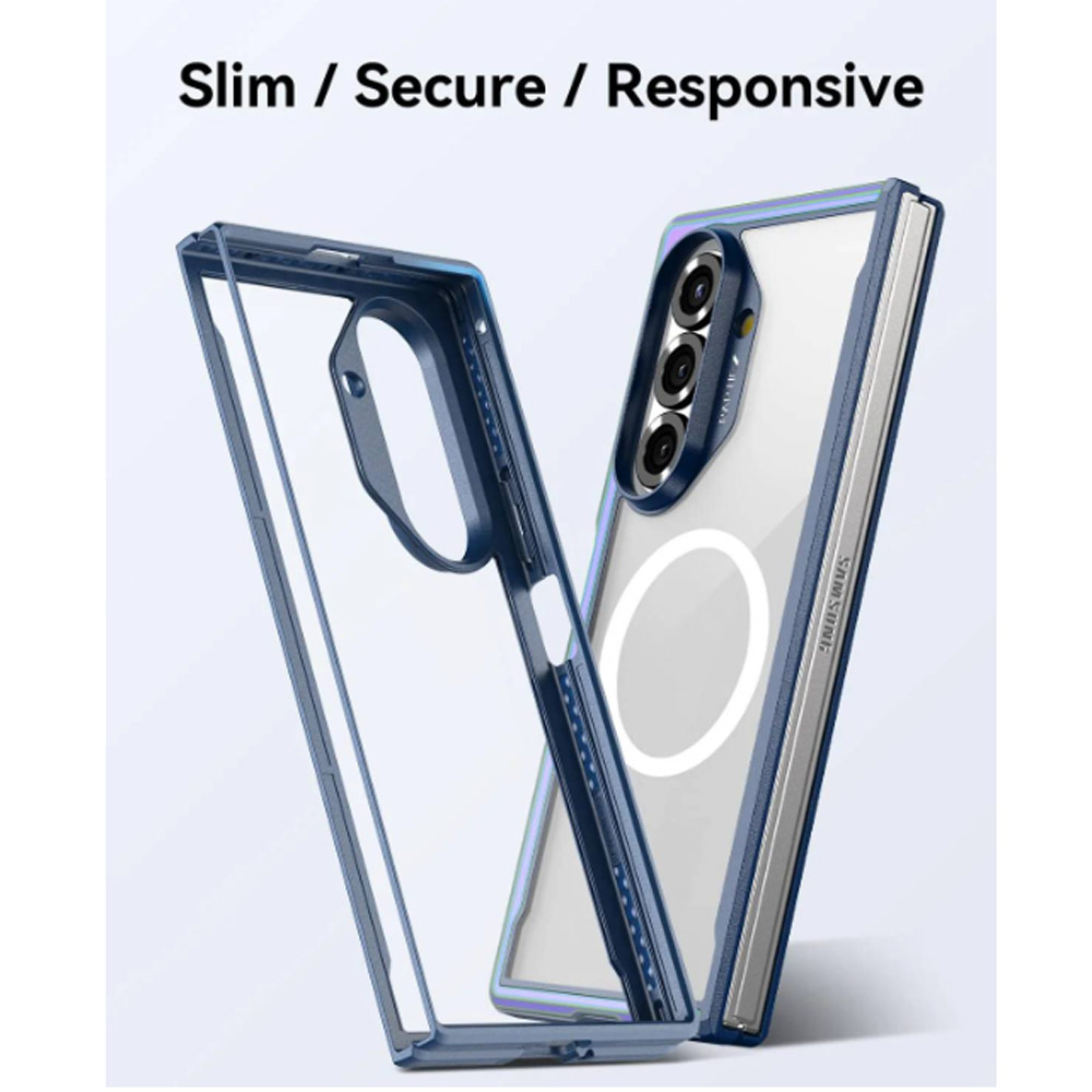 Picture of Samsung Galaxy Z Fold 7 Case | Raptic Galaxy Z Fold7 Shield Classic Magnetic Compatible Case for Galaxy Z Fold 7 (Black)