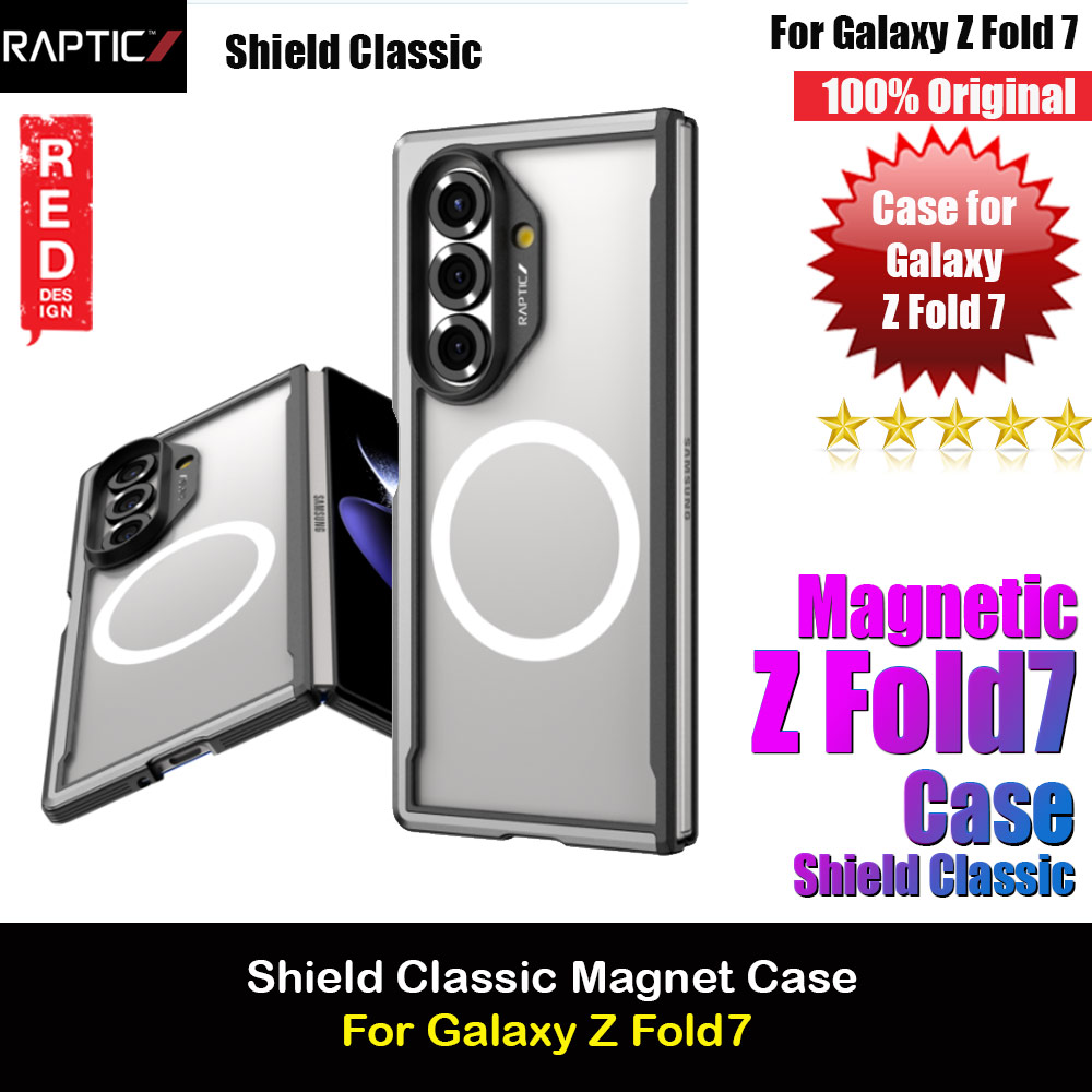 Picture of Raptic Galaxy Z Fold7 Shield Classic Magnetic Compatible Case for Galaxy Z Fold 7 (Black) Samsung Galaxy Z Fold 7- Samsung Galaxy Z Fold 7 Cases, Samsung Galaxy Z Fold 7 Covers, iPad Cases and a wide selection of Samsung Galaxy Z Fold 7 Accessories in Malaysia, Sabah, Sarawak and Singapore 