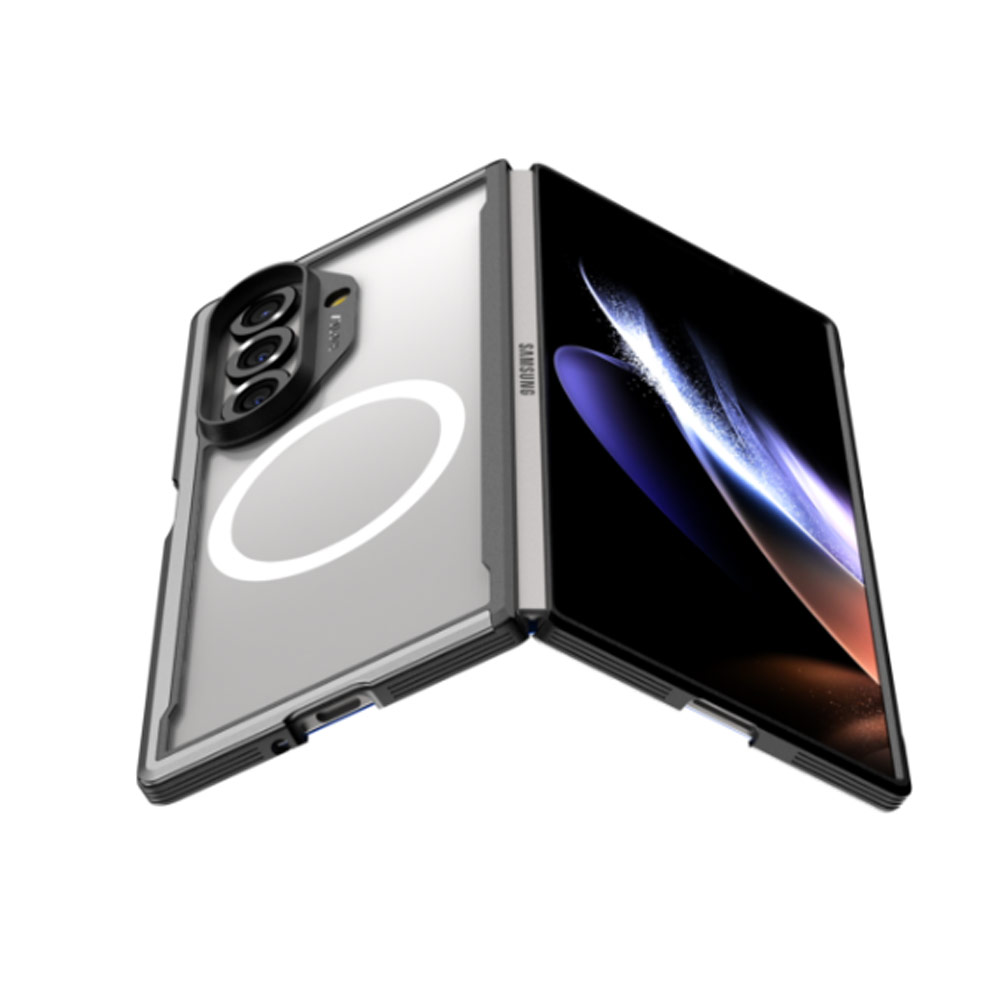 Picture of Samsung Galaxy Z Fold 7 Case | Raptic Galaxy Z Fold7 Shield Classic Magnetic Compatible Case for Galaxy Z Fold 7 (Black)