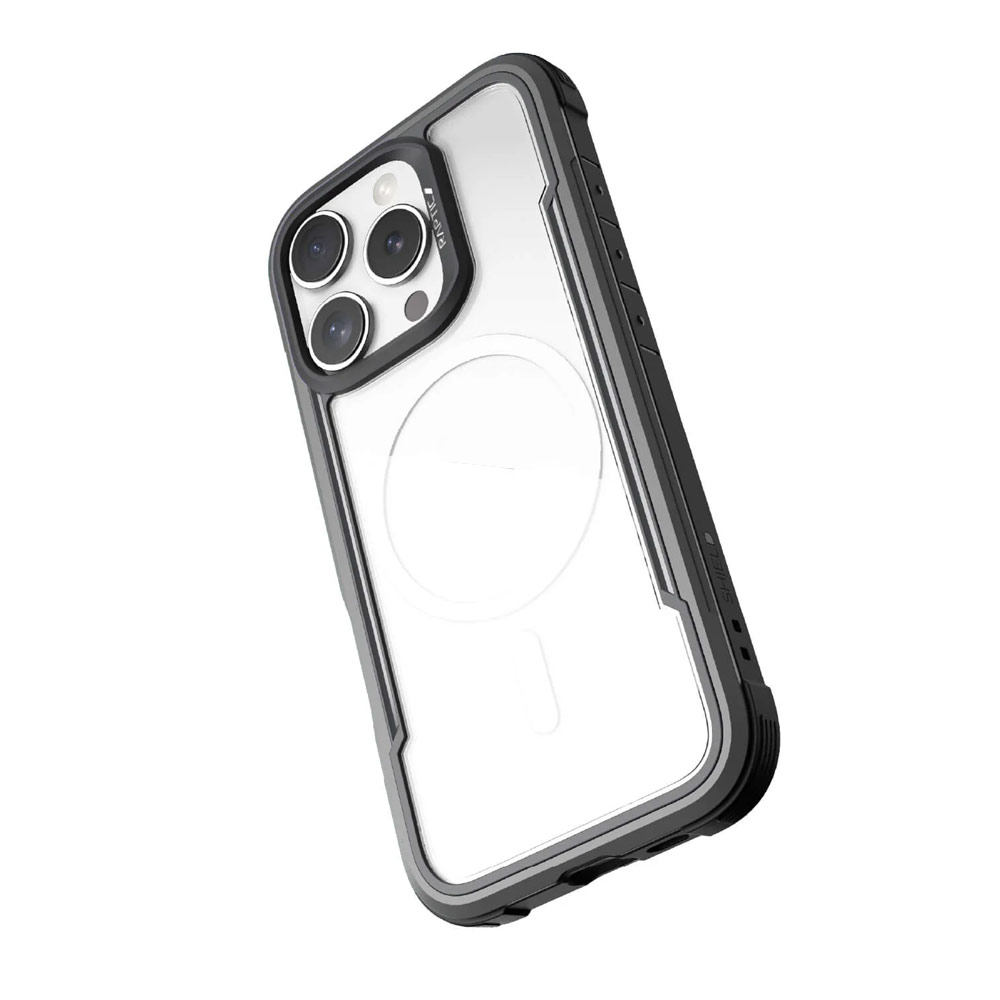 Picture of Apple iPhone 16 Pro 6.3 Case | Raptic Shield MgSafe Magnetic Compatible Tough  Metal Frame Protection Case for iPhone 16 Pro 6.3 (Black)