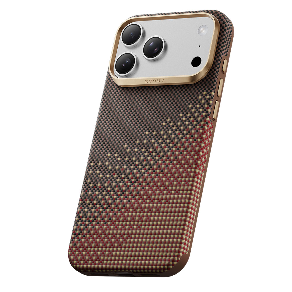 Picture of Apple iPhone 18 Pro Case | Raptic Aramid Dual Ultra Magnetic Drop Protection Case for iPhone 18 Pro - Serenity Amber