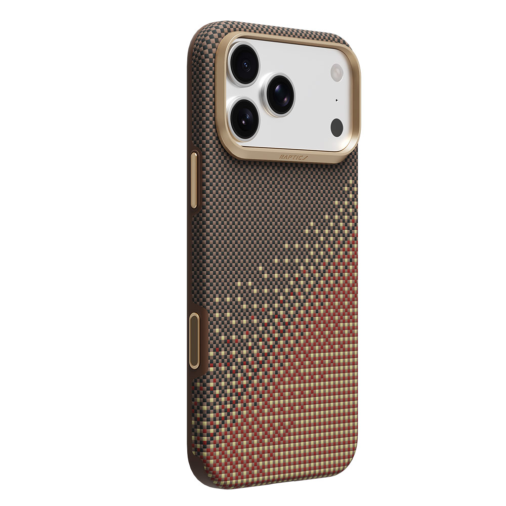 Picture of Apple iPhone 18 Pro Case | Raptic Aramid Dual Ultra Magnetic Drop Protection Case for iPhone 18 Pro - Serenity Amber