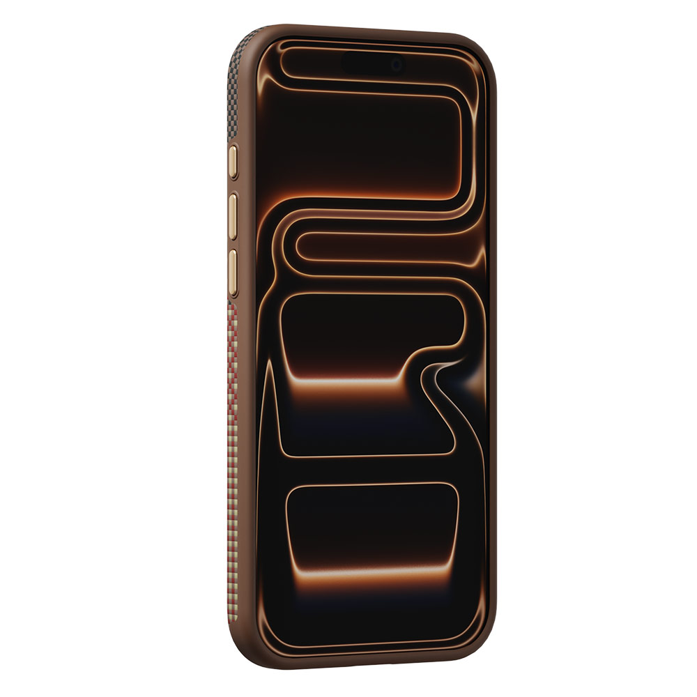 Picture of Apple iPhone 18 Pro Case | Raptic Aramid Dual Ultra Magnetic Drop Protection Case for iPhone 18 Pro - Serenity Amber