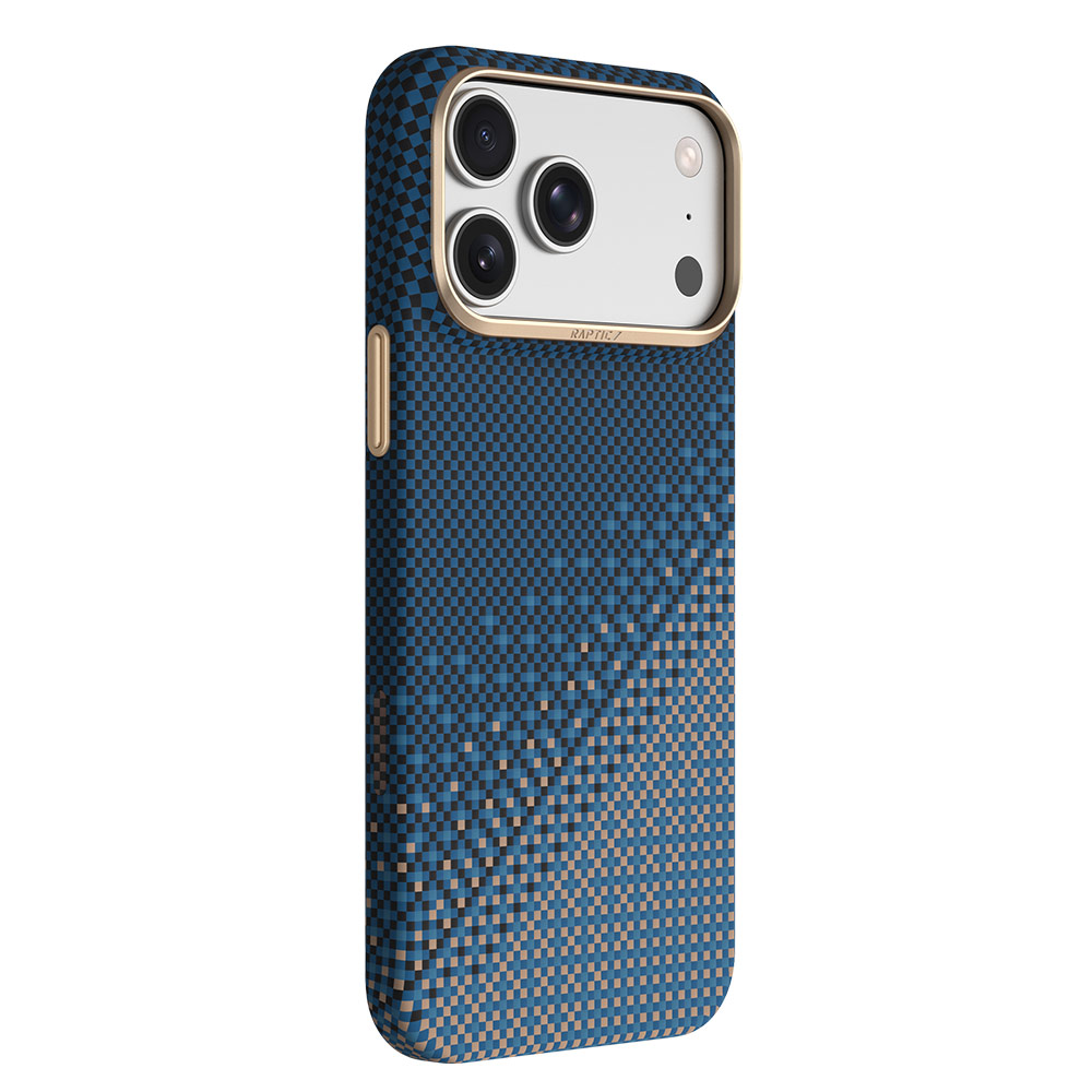 Picture of Apple iPhone 18 Pro Max Case | Raptic Aramid Skin Slim Magnetic Case for iPhone 18 Pro Max - Serenity Emerald