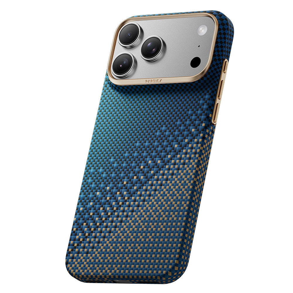 Picture of Apple iPhone 18 Pro Max Case | Raptic Aramid Skin Slim Magnetic Case for iPhone 18 Pro Max - Serenity Emerald
