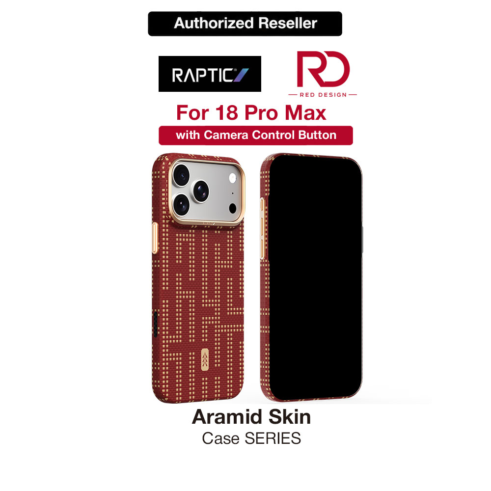 Picture of Raptic Aramid Skin Slim Magnetic Case for iPhone 18 Pro Max -  Grid Glory Apple iPhone 18 Pro Max- Apple iPhone 18 Pro Max Cases, Apple iPhone 18 Pro Max Covers, iPad Cases and a wide selection of Apple iPhone 18 Pro Max Accessories in Malaysia, Sabah, Sarawak and Singapore 