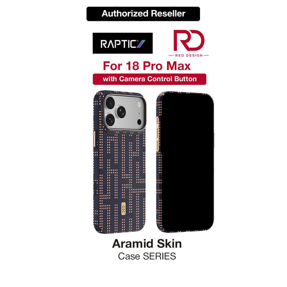 Picture of Raptic Aramid Skin Slim Magnetic Case for iPhone 18 Pro Max - Grid Wisdom Apple iPhone 18 Pro Max- Apple iPhone 18 Pro Max Cases, Apple iPhone 18 Pro Max Covers, iPad Cases and a wide selection of Apple iPhone 18 Pro Max Accessories in Malaysia, Sabah, Sarawak and Singapore 