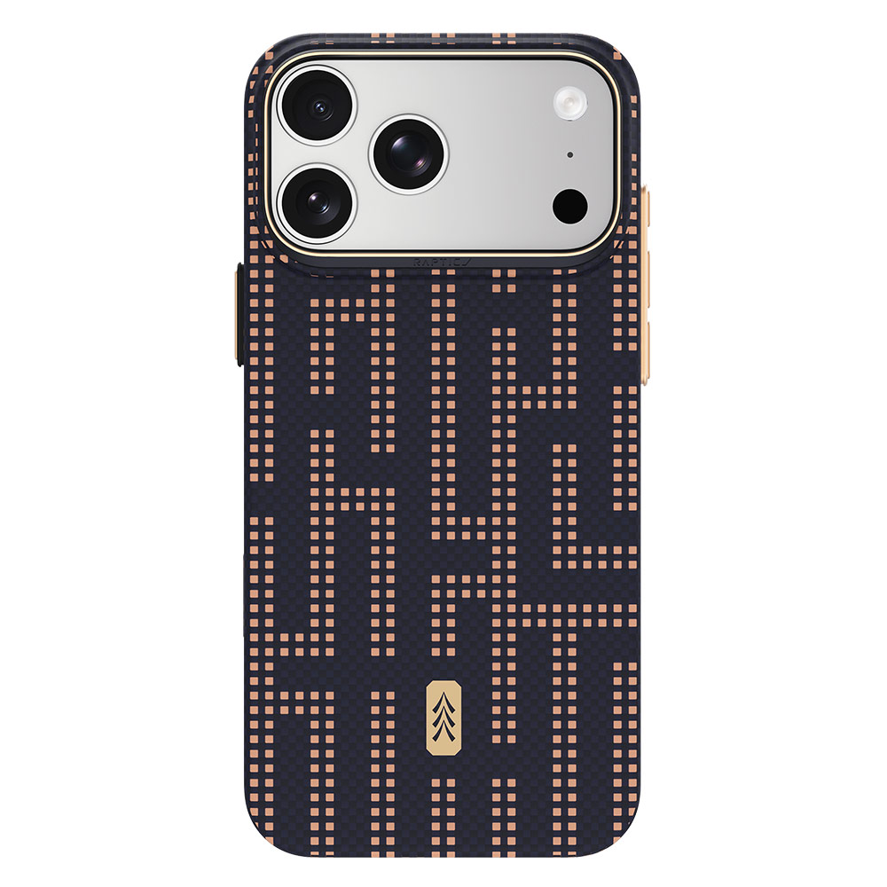 Picture of Apple iPhone 18 Pro Max Case | Raptic Aramid Skin Slim Magnetic Case for iPhone 18 Pro Max - Grid Wisdom