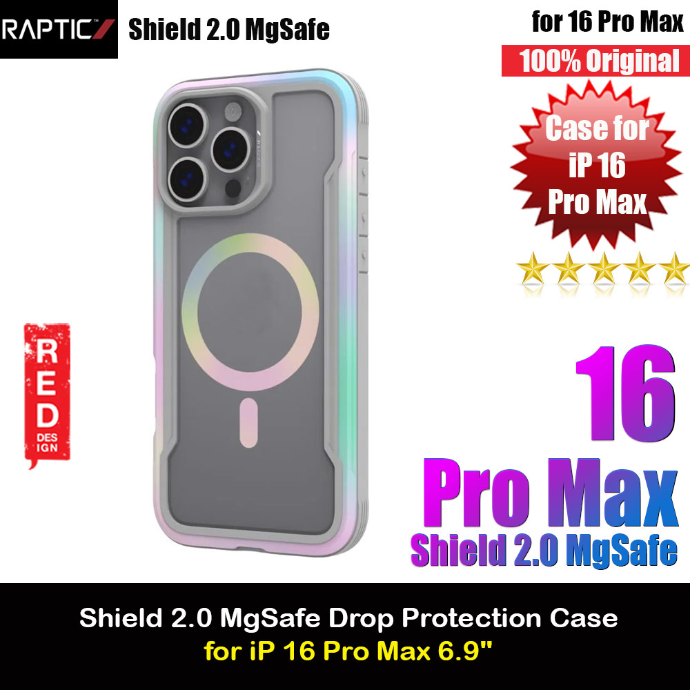 Picture of Raptic Shield 2.0 MgSafe Magnetic Compatible Drop Protection Case for iPhone 16 Pro Max 6.9 (Quartz) Apple iPhone 16 Pro Max 6.9- Apple iPhone 16 Pro Max 6.9 Cases, Apple iPhone 16 Pro Max 6.9 Covers, iPad Cases and a wide selection of Apple iPhone 16 Pro Max 6.9 Accessories in Malaysia, Sabah, Sarawak and Singapore 