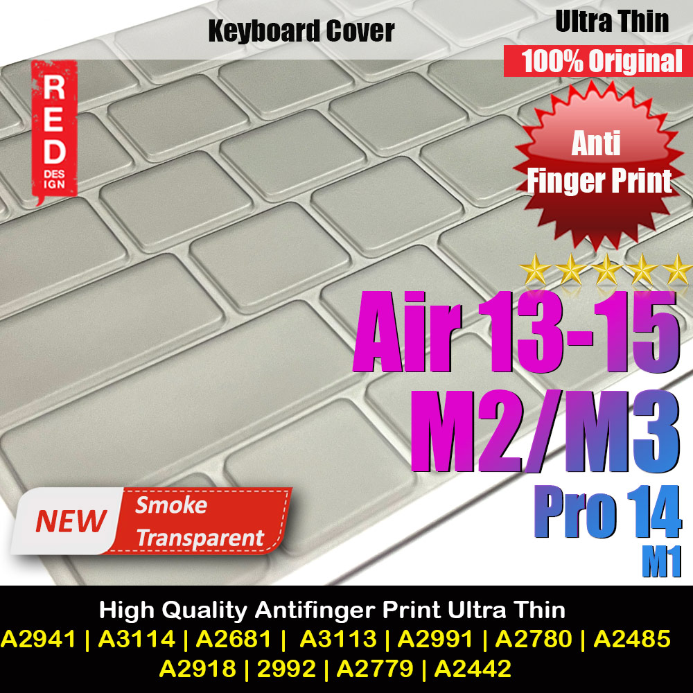 Picture of High Transparency Ultra Thin Keyboard Cover Protector for Macbook Air 13" 15" M3 2024 A2681 A3113 A2941/A3114 Macbook Pro 16 2023 2023 Pro16 A2991 A2780 A2485 (Smoke) Apple Macbook Air 13 M2 2022- Apple Macbook Air 13 M2 2022 Cases, Apple Macbook Air 13 M2 2022 Covers, iPad Cases and a wide selection of Apple Macbook Air 13 M2 2022 Accessories in Malaysia, Sabah, Sarawak and Singapore 