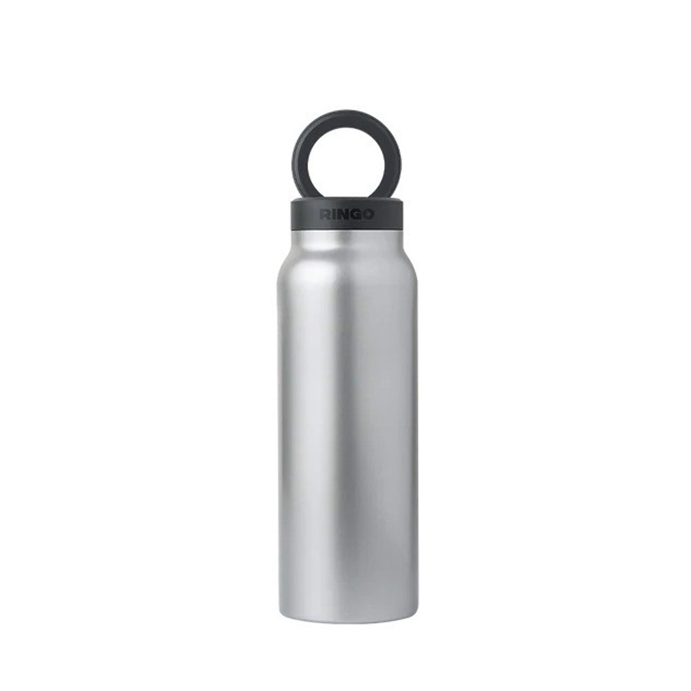 Picture of Ringo Stainless Steel Water Bottle with Magnetic Magsafe Compatible Lid 24oz 700 ml BPA Free (Steel)