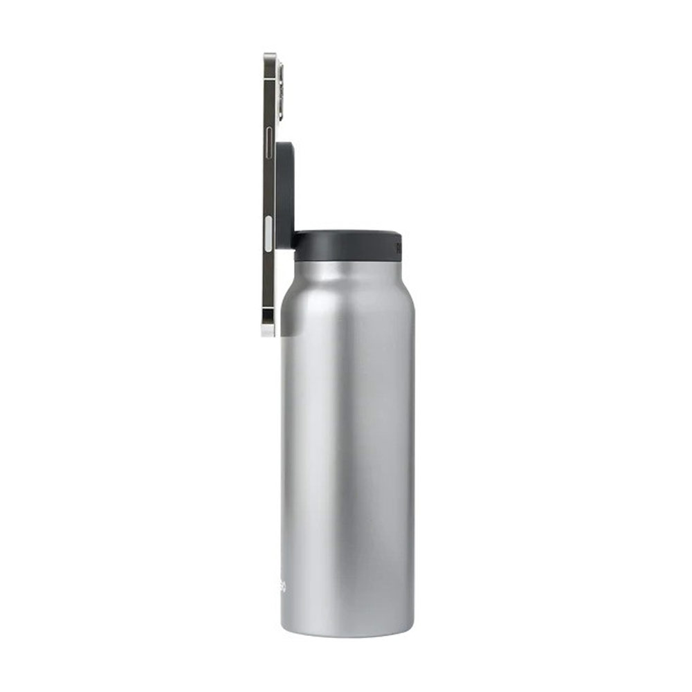 Picture of Ringo Stainless Steel Water Bottle with Magnetic Magsafe Compatible Lid 24oz 700 ml BPA Free (Steel)