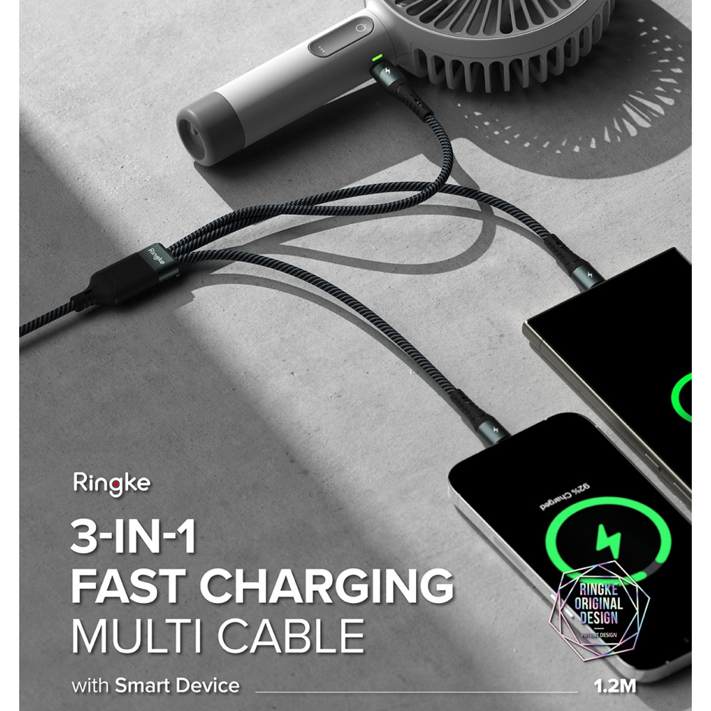 Picture of Ringke Universal 3 in 1 Fast Charging Multi Cable (120cm)