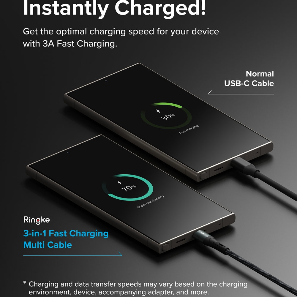 Picture of Ringke Universal 3 in 1 Fast Charging Multi Cable (120cm)