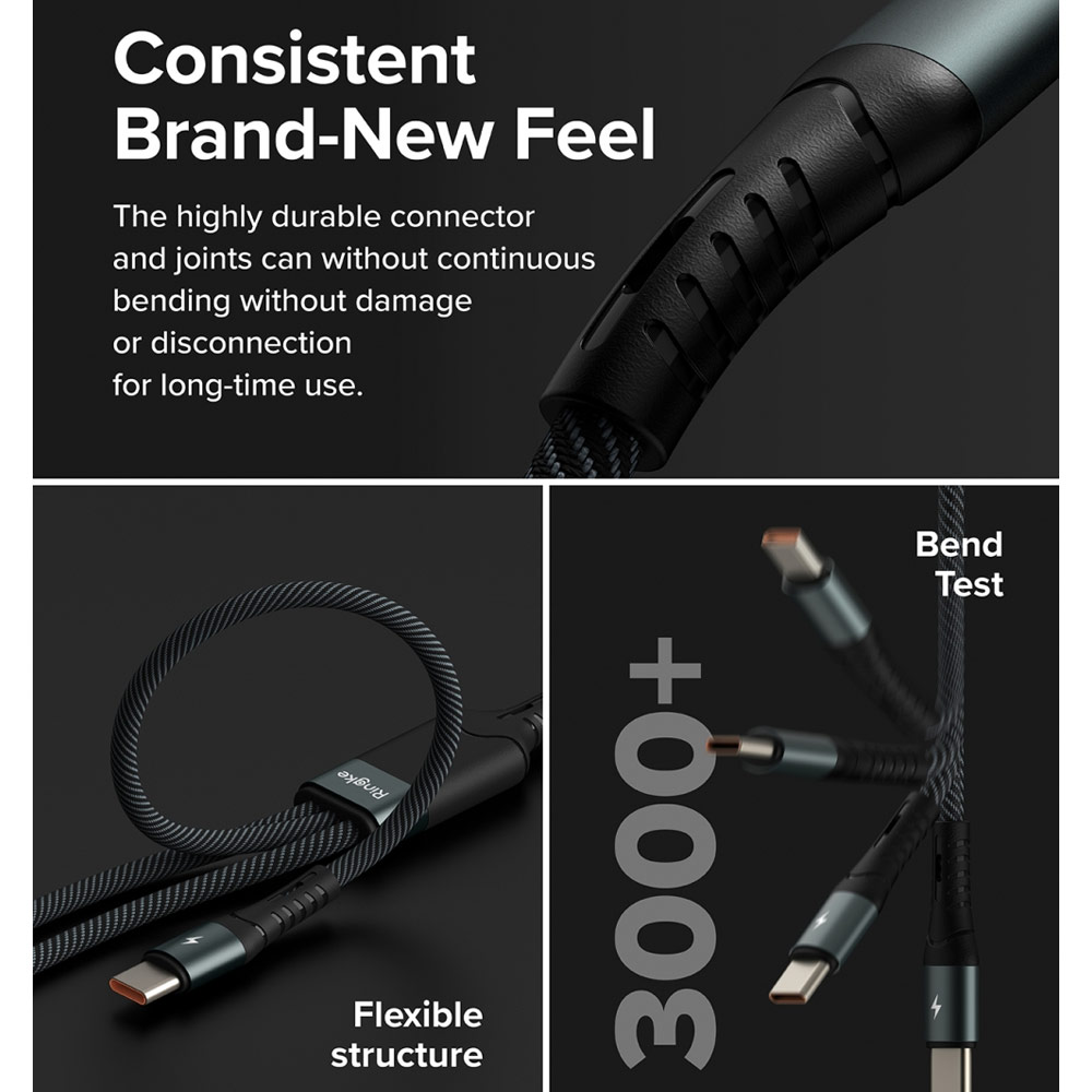 Picture of Ringke Universal 3 in 1 Fast Charging Multi Cable (120cm)