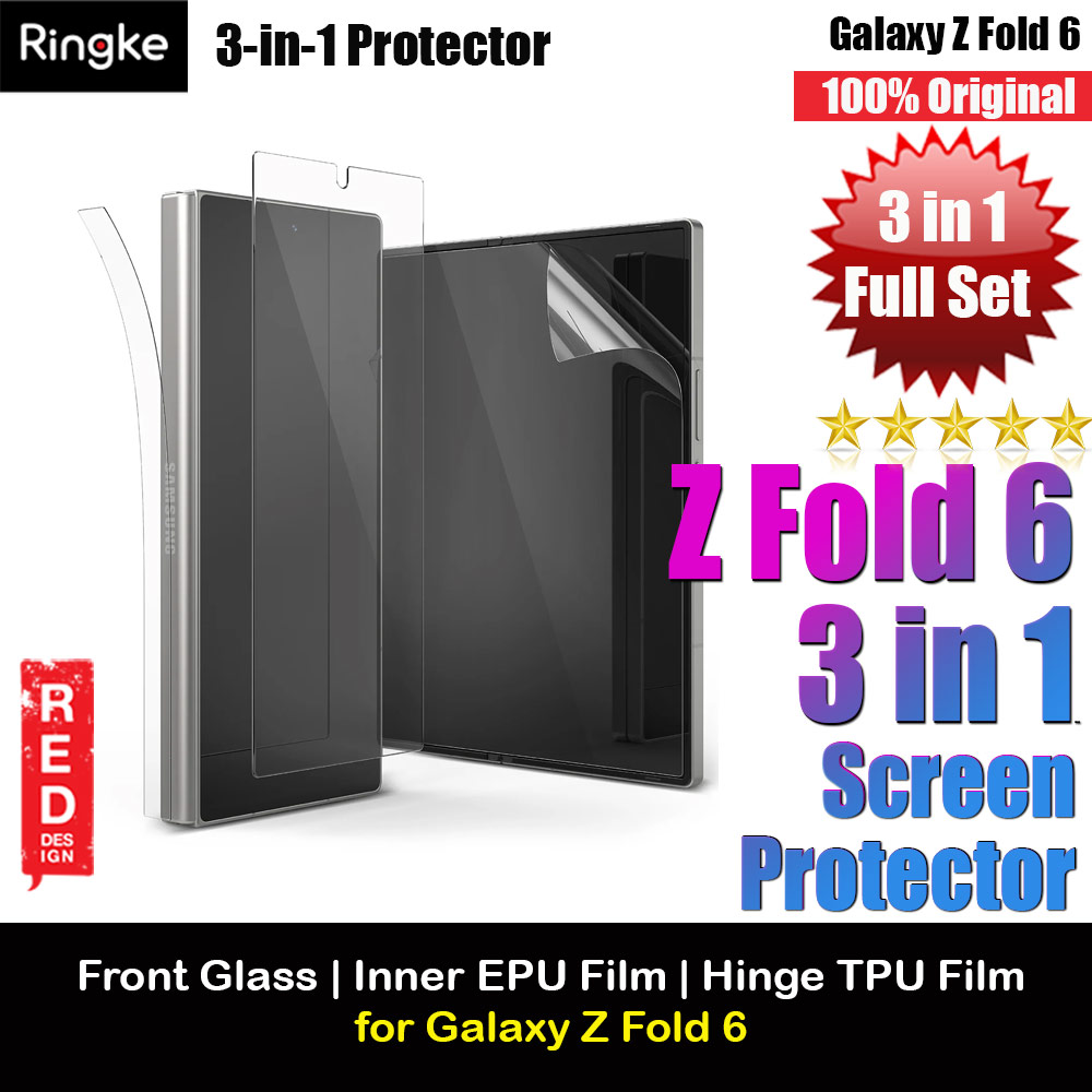 Picture of Ringke Front Inner Hinge 3 in 1 Full Set Screen Protector for Samsung Galaxy Z Fold 6 (2pcs Pack) Samsung Galaxy Z Fold 6- Samsung Galaxy Z Fold 6 Cases, Samsung Galaxy Z Fold 6 Covers, iPad Cases and a wide selection of Samsung Galaxy Z Fold 6 Accessories in Malaysia, Sabah, Sarawak and Singapore 