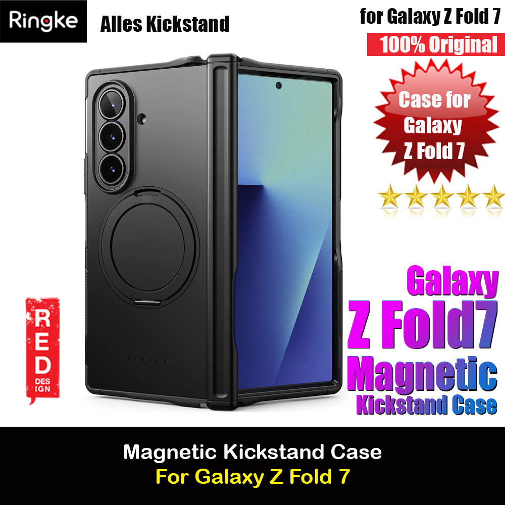 Picture of Ringke Alles Magnetic Kickstand Protection Case for Samsung Galaxy Z Fold 7 (Black) Samsung Galaxy Z Fold 7- Samsung Galaxy Z Fold 7 Cases, Samsung Galaxy Z Fold 7 Covers, iPad Cases and a wide selection of Samsung Galaxy Z Fold 7 Accessories in Malaysia, Sabah, Sarawak and Singapore 