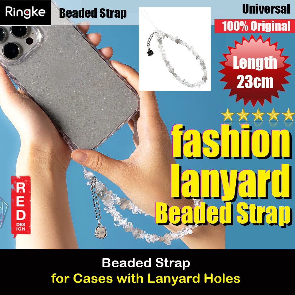 Picture of Ringke Beaded Strap Fashion Beaded Hanging Chain Phone Lanyard Wrist Strap (GEMSTONE MONOTONE) Red Design- Red Design Cases, Red Design Covers, iPad Cases and a wide selection of Red Design Accessories in Malaysia, Sabah, Sarawak and Singapore 