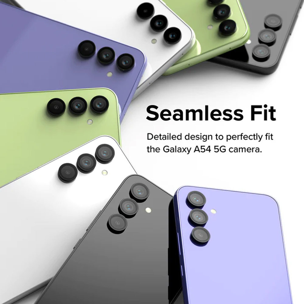 Picture of Samsung Galaxy A54 5G  | Ringke Camera Lens Frame Glass for Samsung Galaxy A54 5G (Black)