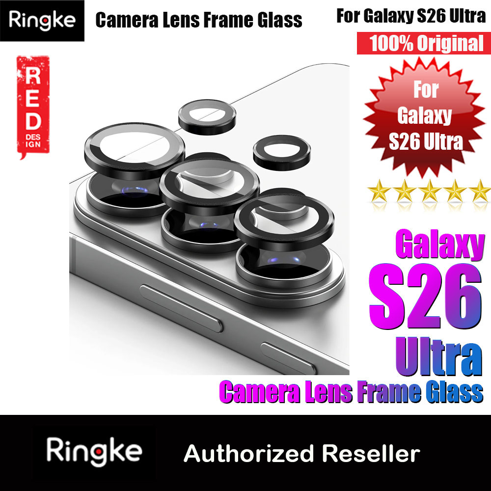 Picture of Ringke Camera Lens Frame Glass Protector with Easy Installation for Samsung Galaxy S26 Ultra (Black) Samsung Galaxy S26 Ultra- Samsung Galaxy S26 Ultra Cases, Samsung Galaxy S26 Ultra Covers, iPad Cases and a wide selection of Samsung Galaxy S26 Ultra Accessories in Malaysia, Sabah, Sarawak and Singapore 