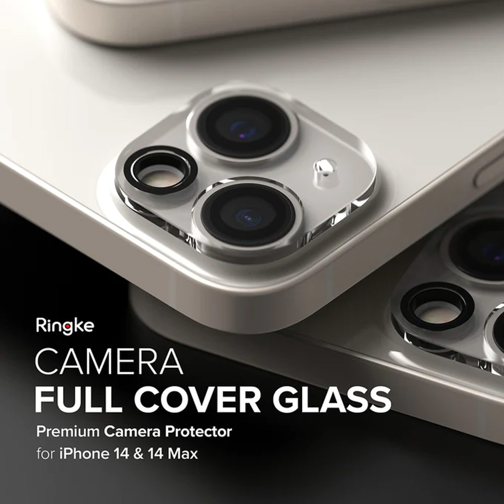 Picture of Apple iPhone 14 6.1  | Ringke Camera Lens Glass Protector for Apple iPhone 14 Plus 6.7 iPhone 14 6.1 (Clear)