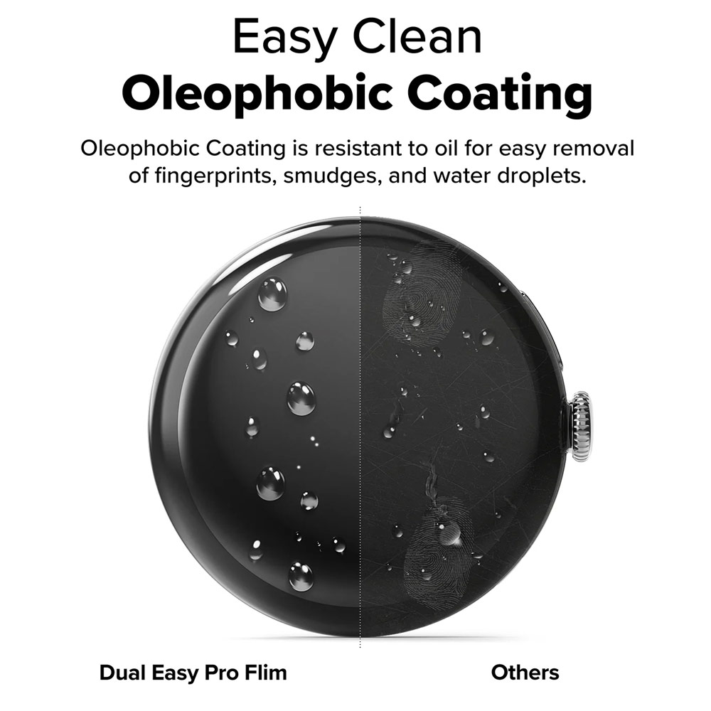 Picture of Google Pixel Watch 41mm Screen Protector | Ringke Screen Protector Dual Easy Film Pro High Quality EPU Self Healing Anti Finger Print Soft Screen Protector for Google Pixel Watch 4 41mm (Clear) 2pcs