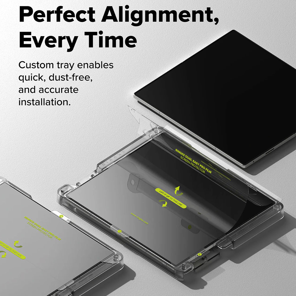 Picture of Samsung Galaxy Z Fold 7 Screen Protector | Ringke Screen Protector Dual Easy Film Interior Screen Protector for Samsung Galaxy Z Fold 7 (2pcs Pack)