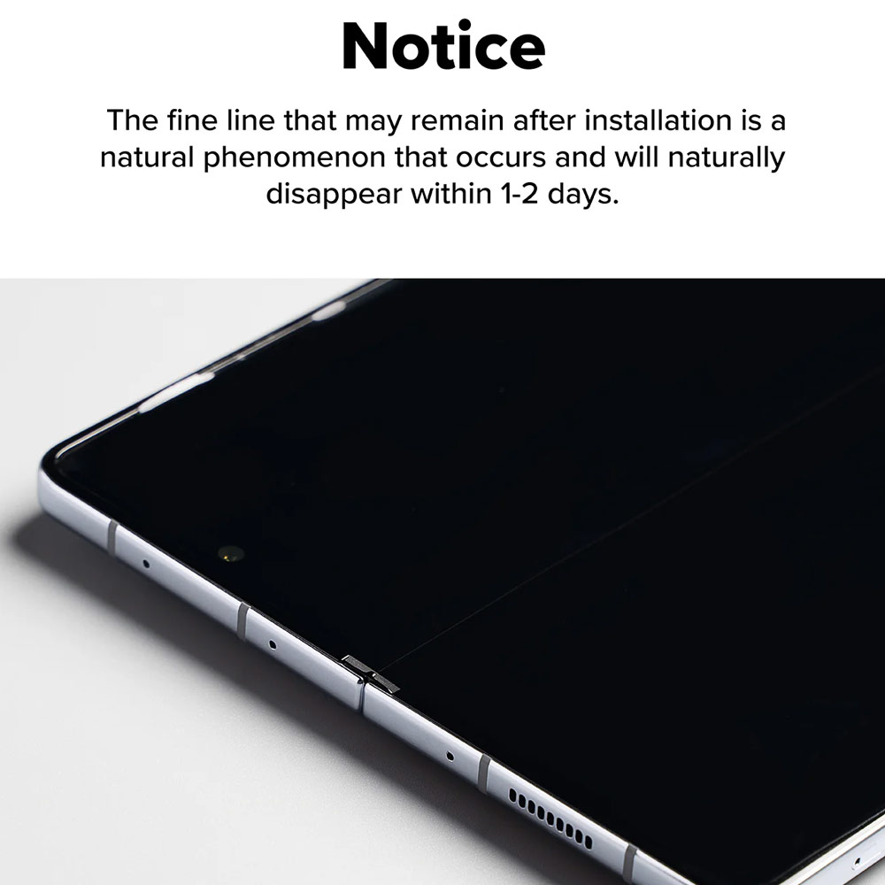 Picture of Samsung Galaxy Z Fold 7 Screen Protector | Ringke Screen Protector Dual Easy Film Interior Screen Protector for Samsung Galaxy Z Fold 7 (2pcs Pack)