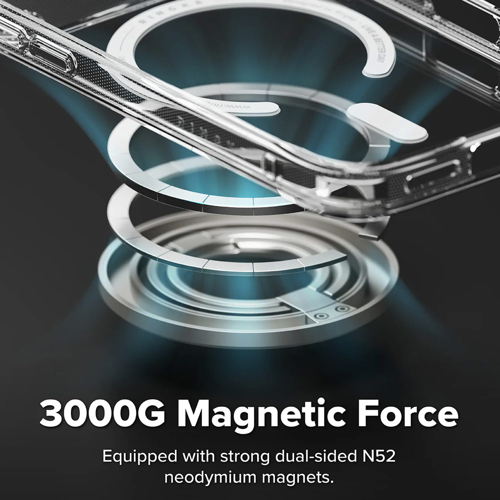 Picture of Ringke Dual Magnetic Smart Ring Phone Grip and Kickstand Stand Zinc Alloy (Satin Silver)