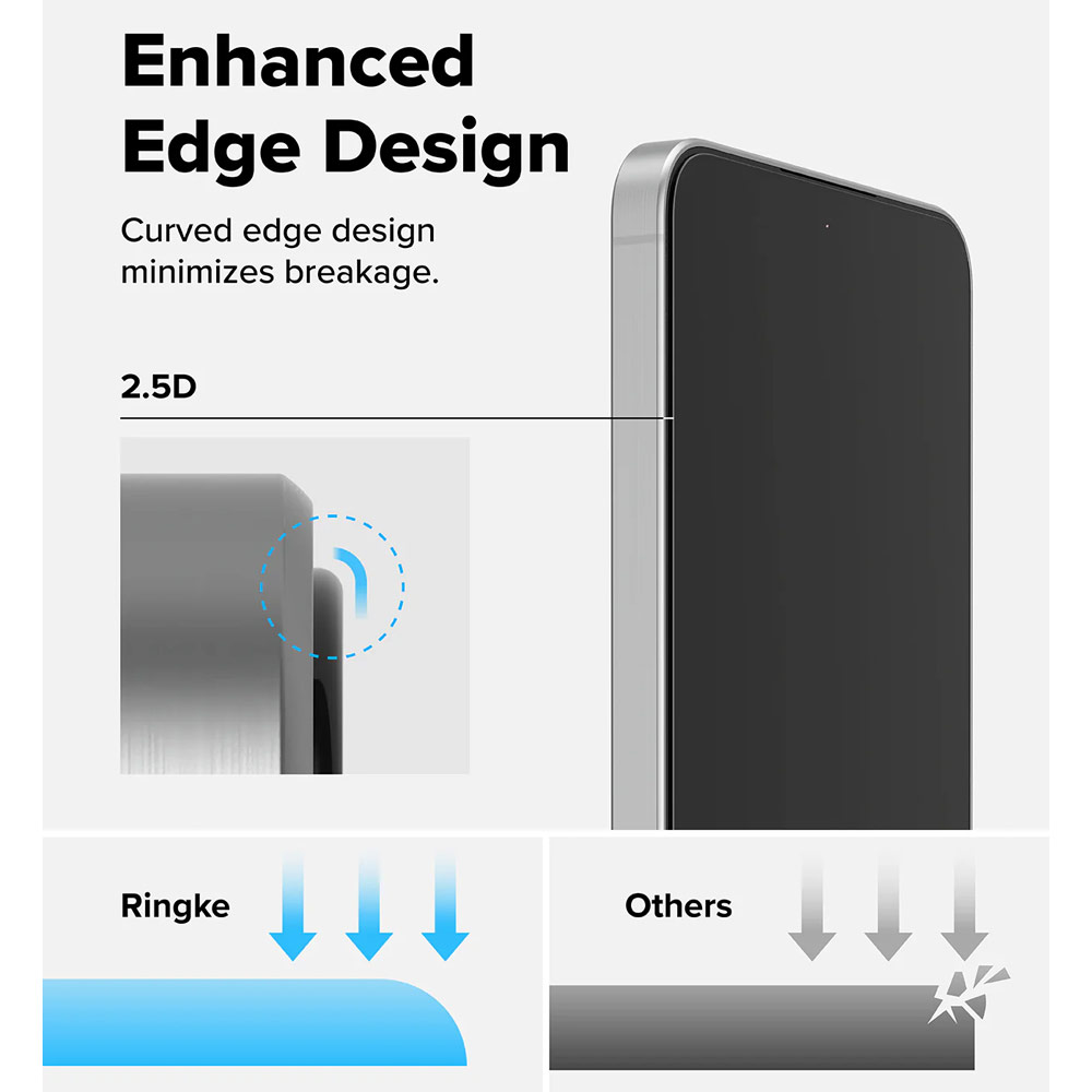 Picture of Samsung Galaxy A57 Screen Protector | Ringke Easy Slide Tempered Glass Screen Protector for Samsung Galaxy A57 (Clear) 2pcs