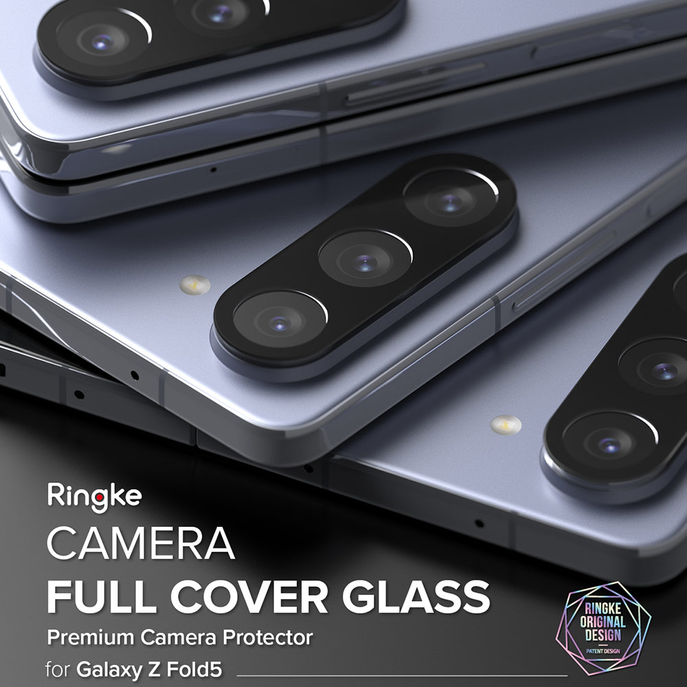 Picture of Samsung Galaxy Z Fold 5  | Ringke Full Cover Tempered Glass Camera Lens Protector Glass for Samsung Galaxy Z Fold 5 (2pcs Pack)